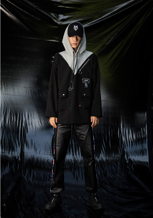 オーワイ(OY) CUT HEAVY HOODY (ブラック)