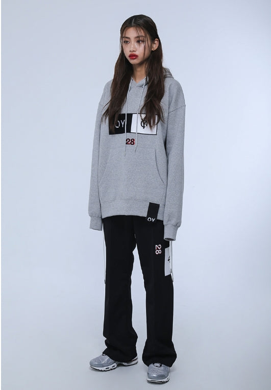 オーワイ(OY) BOX LOGO HOODIE (グレー)