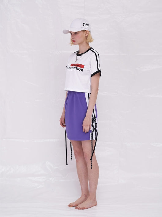 オーワイ(OY) LINE SKIRT (パープル)