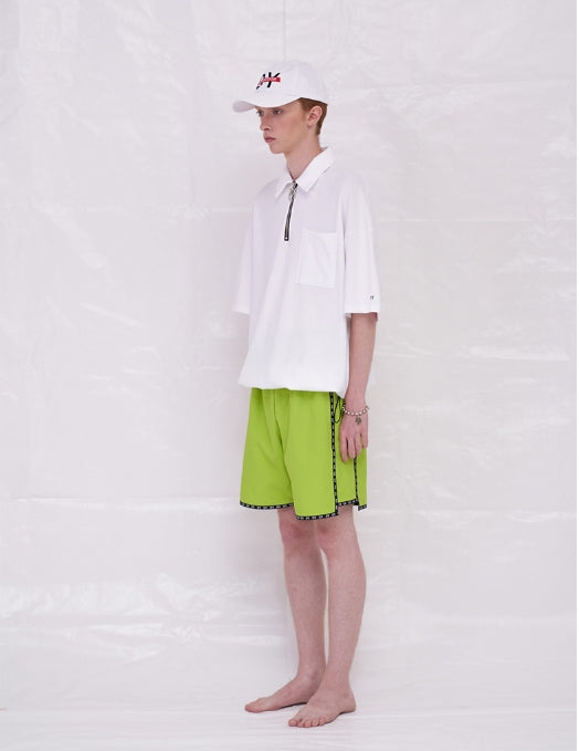 オーワイ(OY) TAPE HALF PANTS (ライム)