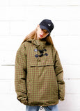 パーステップ(PERSTEP) Highneck Check Anorak Jumper SMOT4109