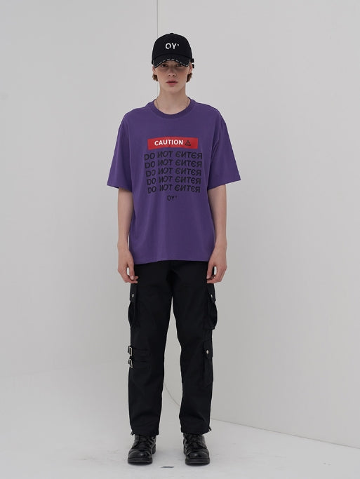 オーワイ(OY) CAUTION T (パープル)