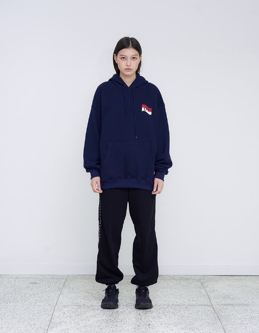 オーワイ(OY) FLAG HOODIE (ネービー)