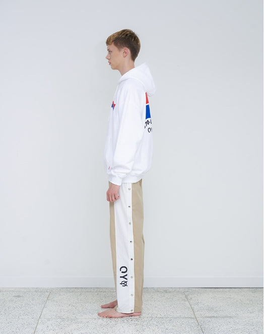 オーワイ(OY) FLAG HOODIE (ホワイト)