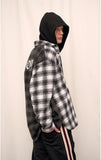 オーワイ(OY) WOOL CHECK MIX SHIRTS (Black)