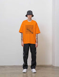 オーワイ(OY) REFLECTIVE LINE PANTS - BK