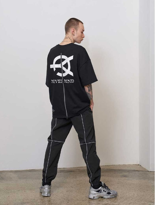オーワイ(OY) REFLECTIVE PIPING PANTS - BK