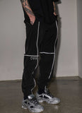 オーワイ(OY) REFLECTIVE PIPING PANTS - BK