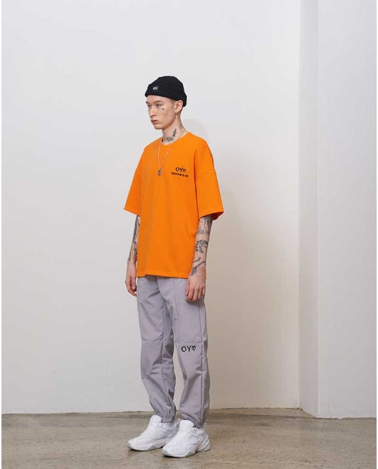 オーワイ(OY) GRADATION BACK LOGO T - OR