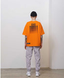 オーワイ(OY) GRADATION BACK LOGO T - OR