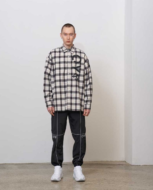 オーワイ(OY) LOGO CHECK SHIRTS - WH