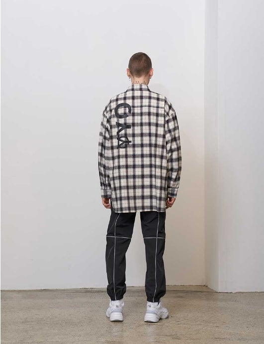オーワイ(OY) LOGO CHECK SHIRTS - WH