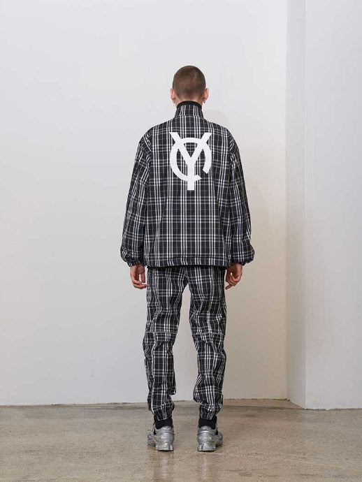 オーワイ(OY) ZIPPER TRACK JACKET - CHECK