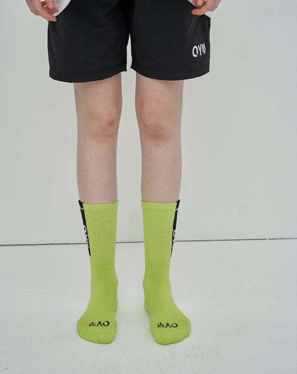 オーワイ(OY) LINE SOCKS - LIME