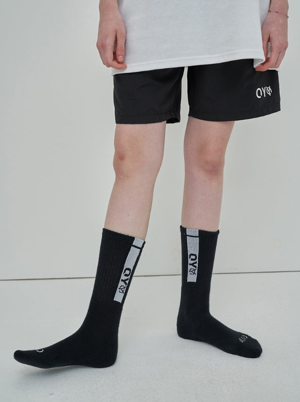 オーワイ(OY) LINE SOCKS - BK