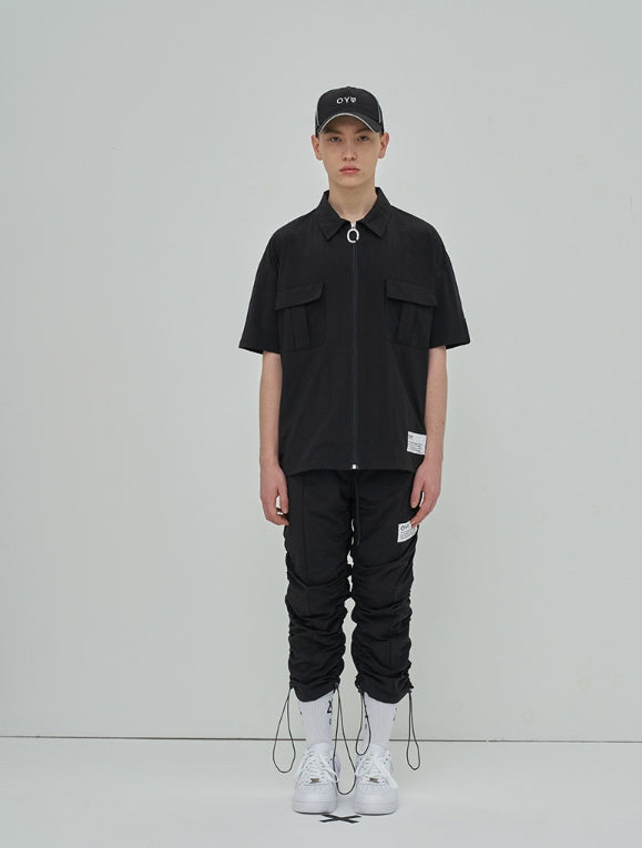 オーワイ(OY) LOGO ZIPPER SHIRTS - BK