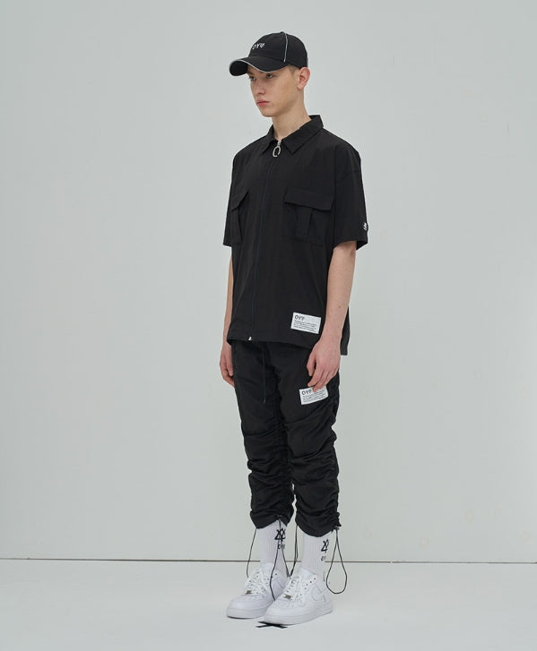 オーワイ(OY) LOGO ZIPPER SHIRTS - BK