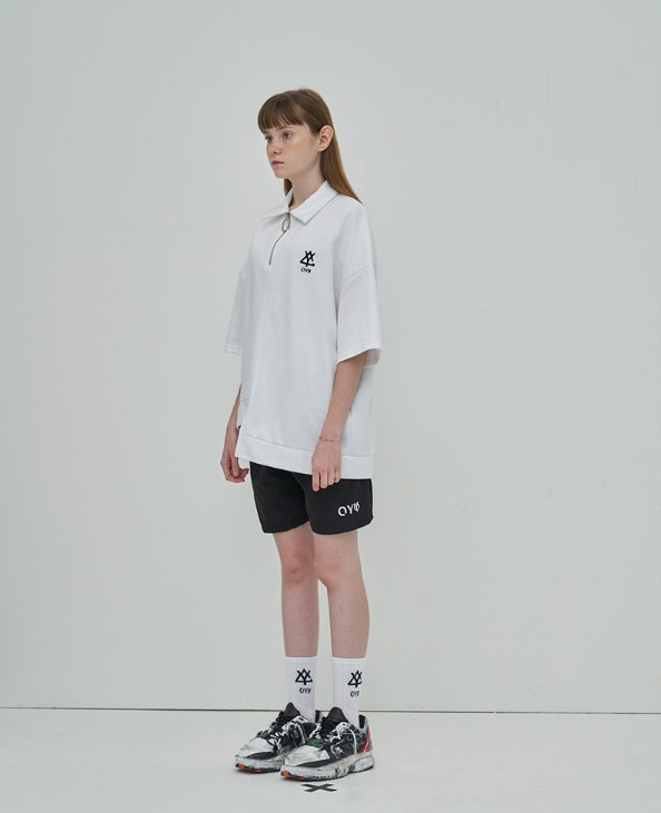 オーワイ(OY) ZIPPER COLLAR T - WH