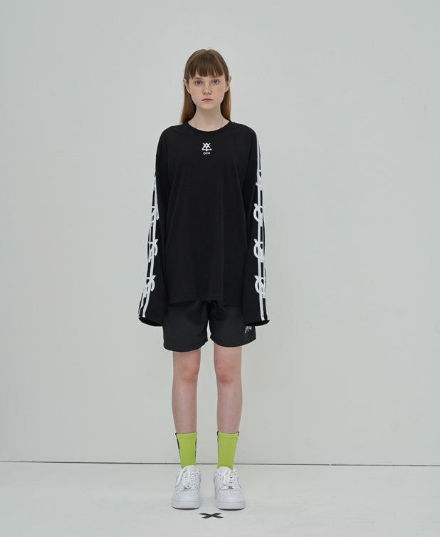 オーワイ(OY) LOGO SLEEVE T - BK