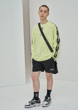 オーワイ(OY) LOGO SLEEVE T - LIME