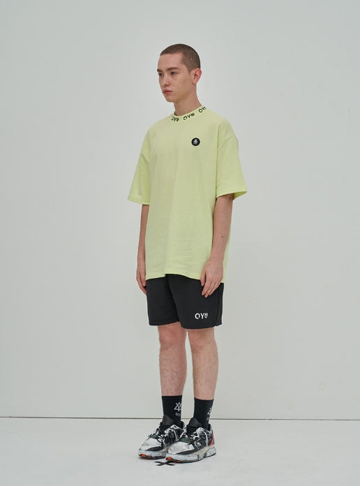 オーワイ(OY) LOGO CREW NECK T - LIME
