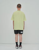 オーワイ(OY) LOGO CREW NECK T - LIME