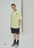 オーワイ(OY) LOGO CREW NECK T - LIME