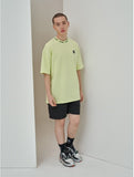 オーワイ(OY) LOGO CREW NECK T - LIME