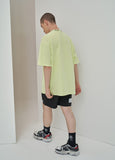 オーワイ(OY) LOGO CREW NECK T - LIME