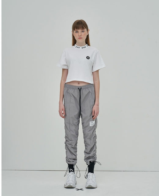 オーワイ(OY) LOGO CREW NECK CROP T - WH