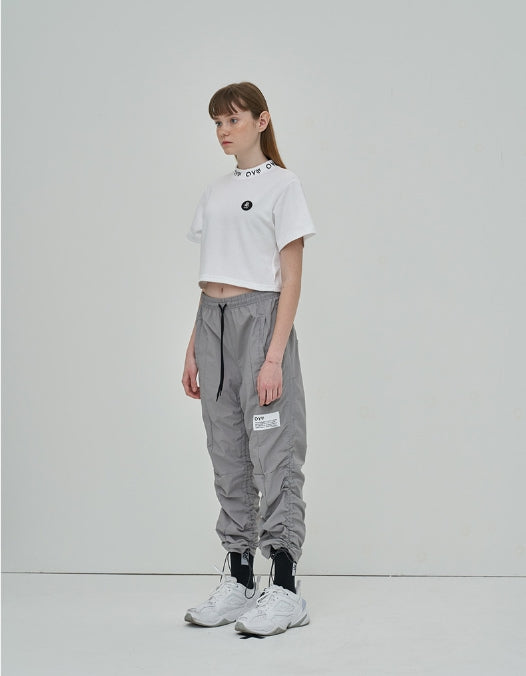 オーワイ(OY) LOGO CREW NECK CROP T - WH