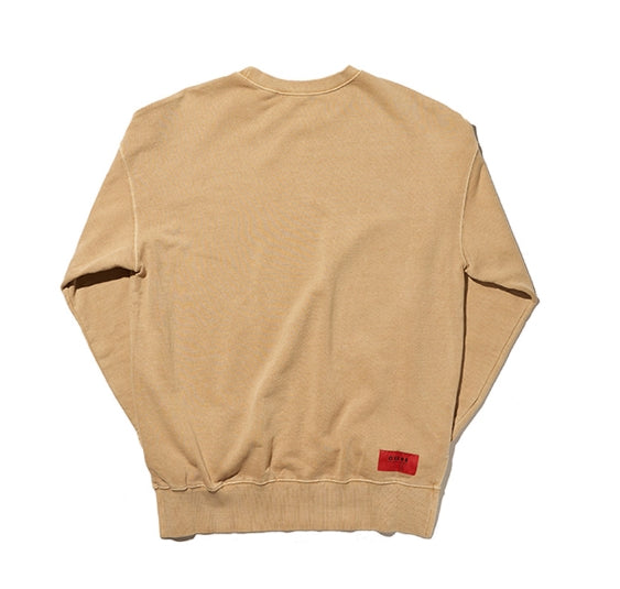 オベルー(OVERR) TOME.1 VELCRO PIGMENT DARKBEIGE SWEATSHIRTS