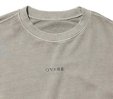 オベルー(OVERR) TOME.1 VELCRO PIGMENT LIGHTGRAY SWEATSHIRTS