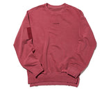 オベルー(OVERR) TOME.1 VELCRO PIGMENT WINE SWEATSHIRTS