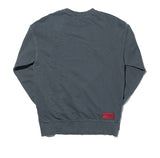 オベルー(OVERR) TOME.1 VELCRO PIGMENT NAVY SWEATSHIRTS