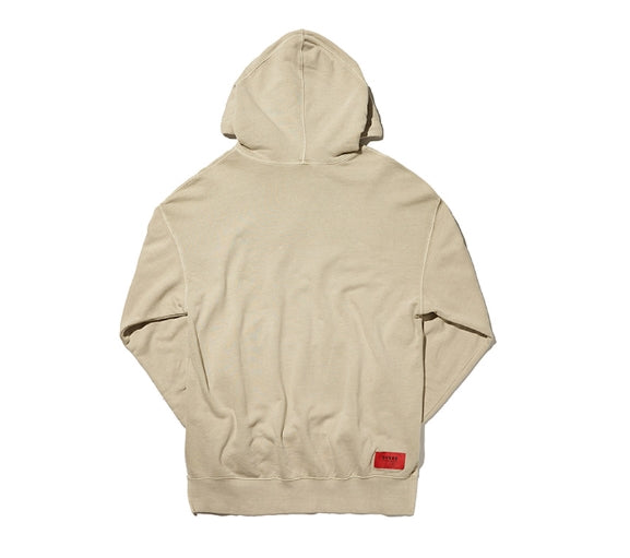 オベルー(OVERR) TOME.1 VELCRO PIGMENT BEIGE HOODIE