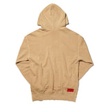 オベルー(OVERR) TOME.1 VELCRO PIGMENT DARKBEIGE HOODIE