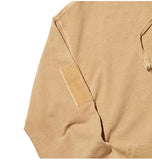 オベルー(OVERR) TOME.1 VELCRO PIGMENT DARKBEIGE HOODIE