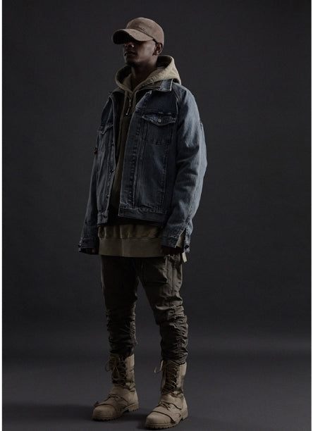 オベルー(OVERR) TOME.3 SHIRRING ZIPPER KHAKI PANTS