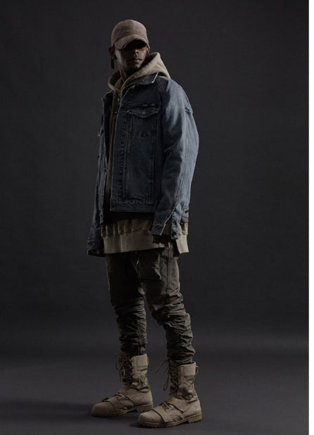 オベルー(OVERR) TOME.3 SHIRRING ZIPPER KHAKI PANTS