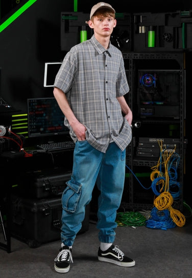 パーステップ(PERSTEP) Urban Panel Short Sleeve Shirt SMSS4264