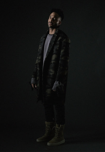 オベルー(OVERR) TOME.4 WOOL CAMO LONG COAT