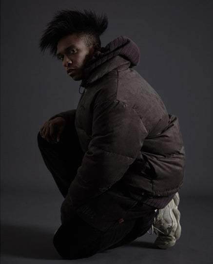 オベルー(OVERR) TOME.5 142 SUEDE GRAY SHORT DOWN PADDING