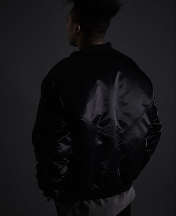 オベルー(OVERR) TOME.5 INCISION SHIRRING BLACK MA-1