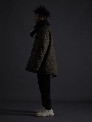 オベルー(OVERR) TOME.5 QUILTING KHAKI FIELD JACKET
