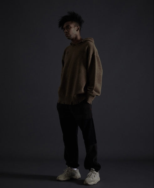 オベルー(OVERR) TOME.5 BROWN HOODIE KNIT