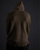 オベルー(OVERR) TOME.5 BROWN HOODIE KNIT