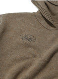 オベルー(OVERR) TOME.5 BROWN HOODIE KNIT