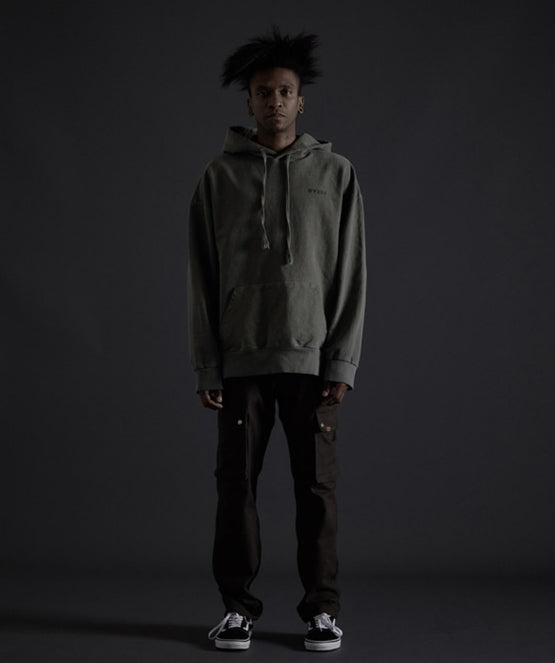 オベルー(OVERR) TOME.5 PIGMENT KHAKI HOODIE