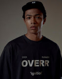 オベルー(OVERR) ESSAY.4 IGNITION CHARCOAL TEE